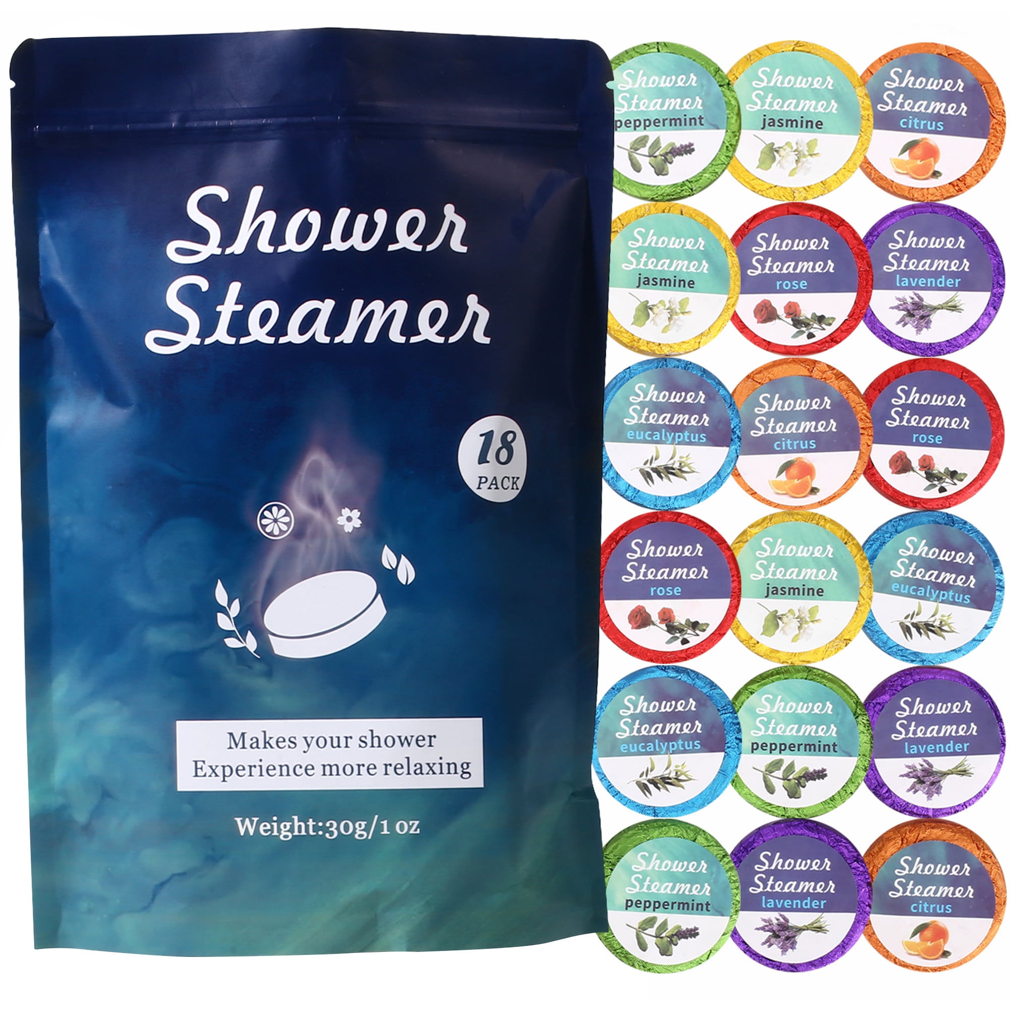 Aton D. 18pcs Shower Steamer, Natural Shower Tablets Aromatherapy Bath