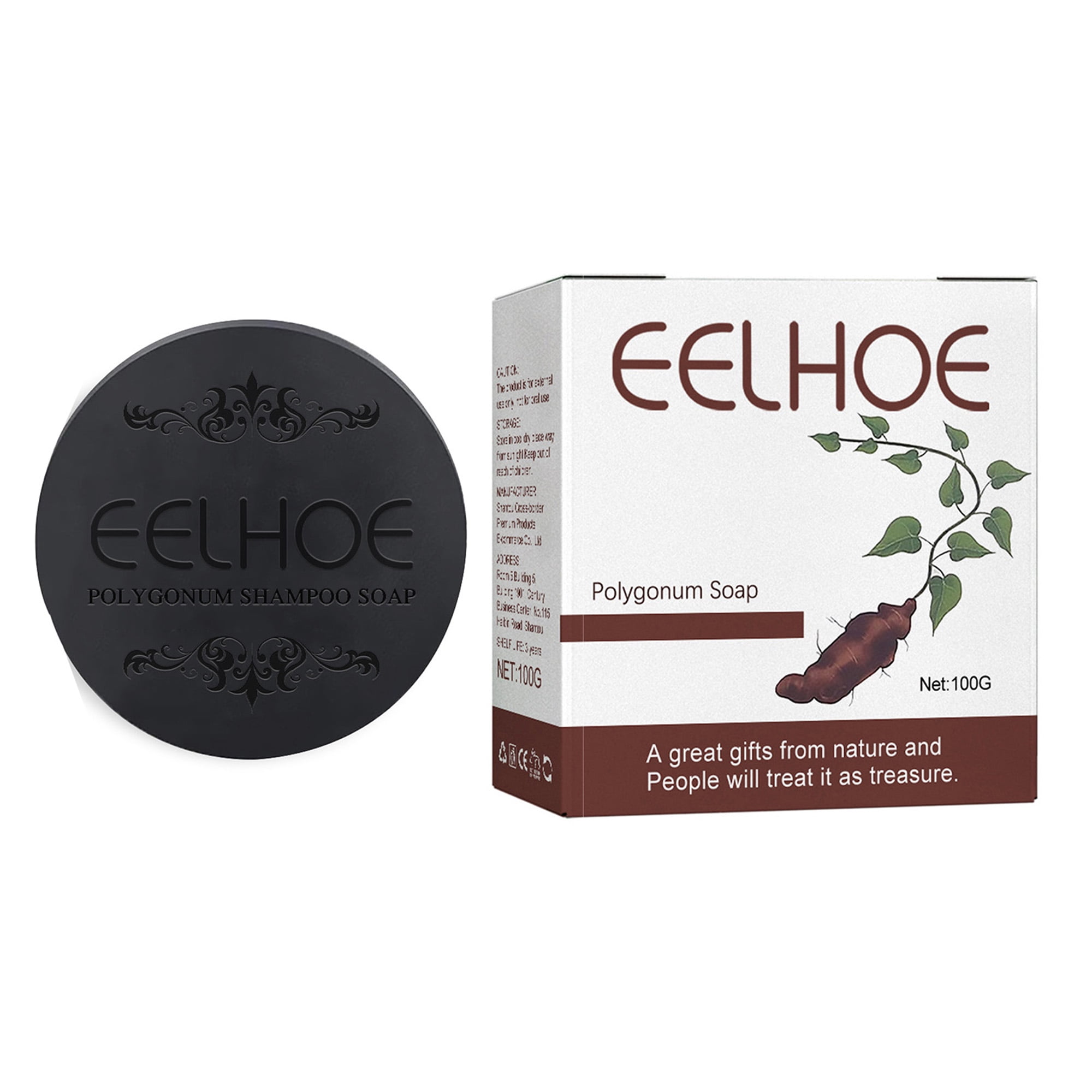 Aton D. Darkening Shampoo Bar for Gray Hair, Hair Upgrowth Polygonum