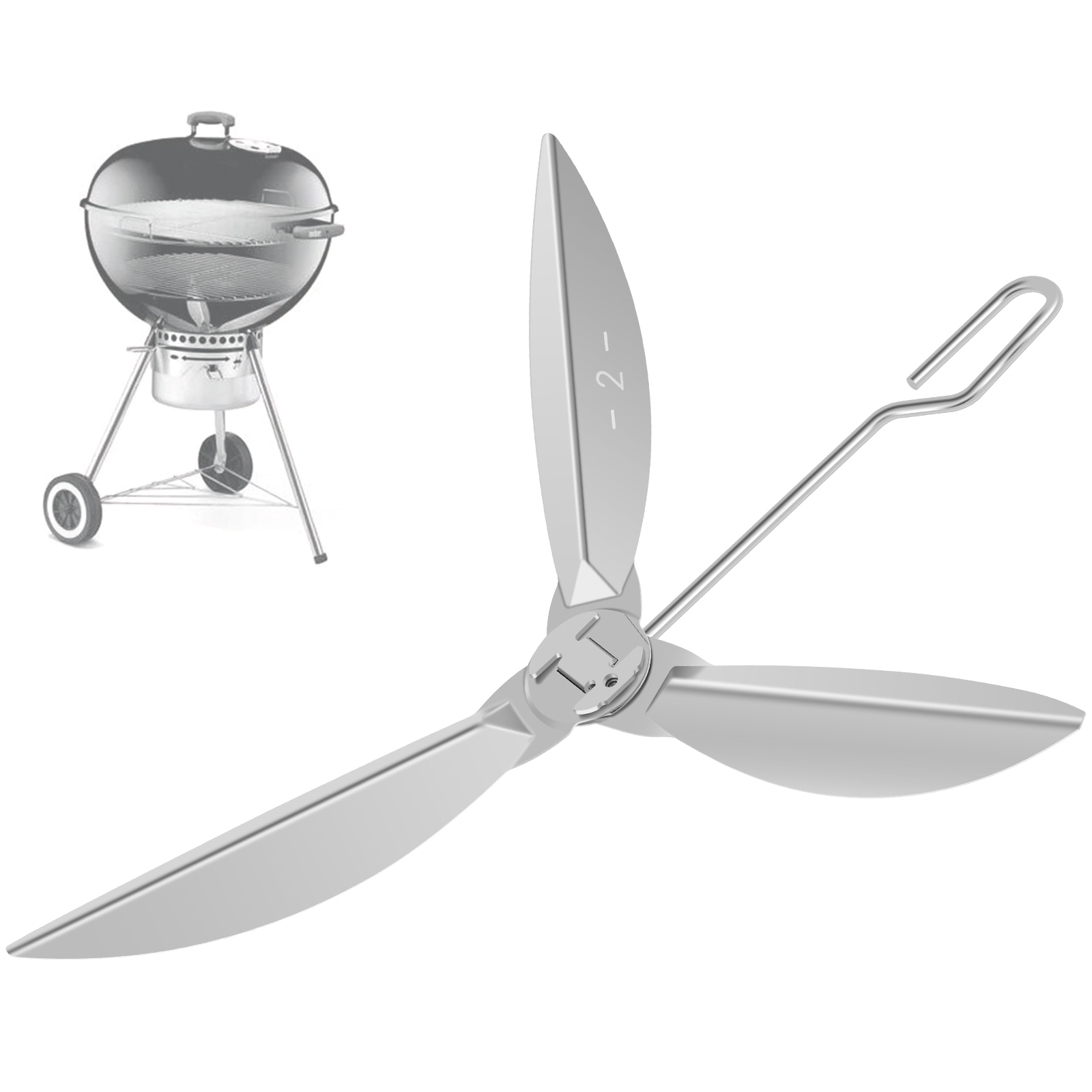 Atopoler 221/2Inch Cleaning System Kit for Grills Stainless Steel Replacement Grill