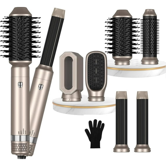 Atopskins 6 in 1 Hot Air Brushes,Hair Styler,Blow Dryer Brush,Hot Tools with 3 Temp Setting