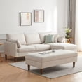 Atopston 90" Sectional Sofa and 54" Module, Mid-Century Modern L Shaped ...