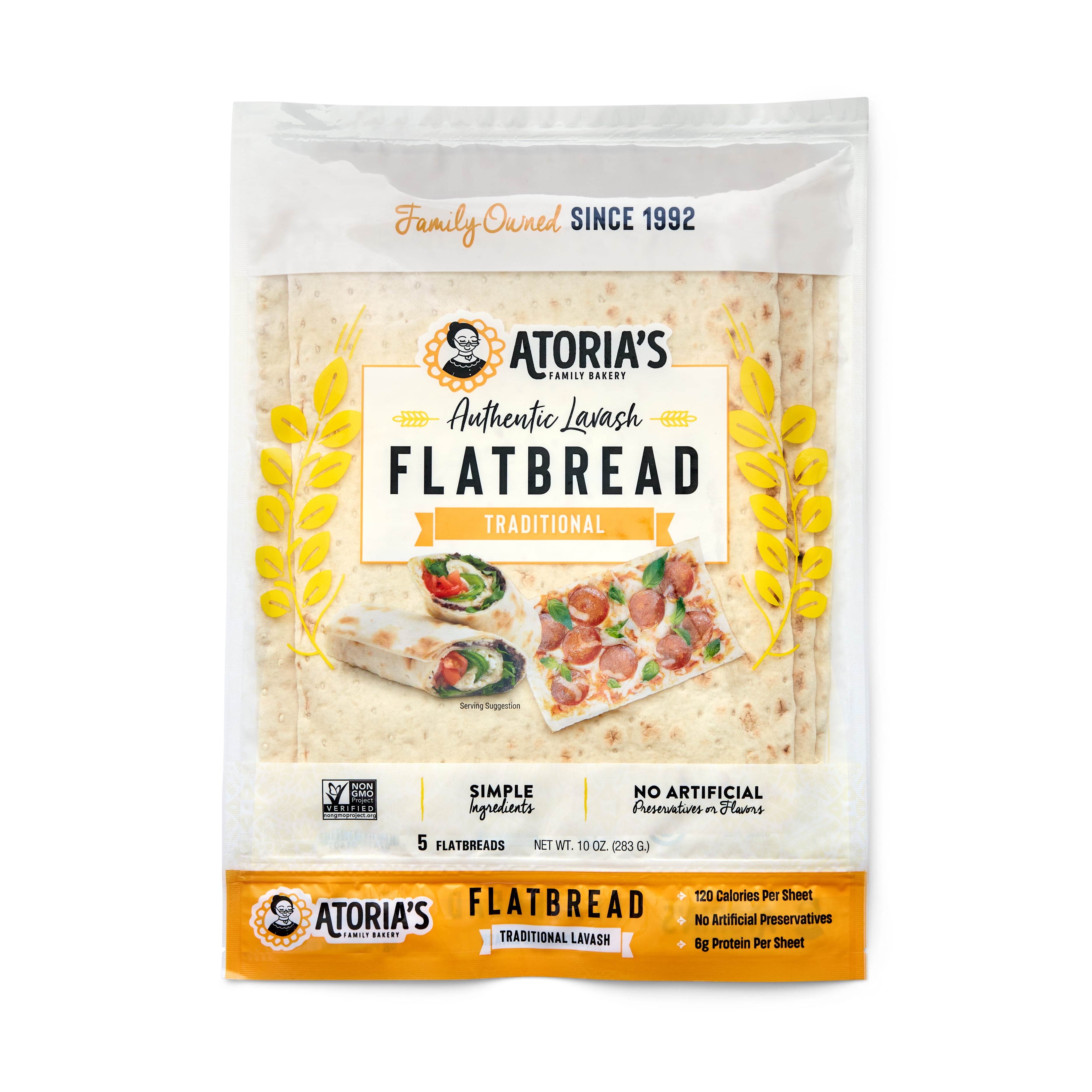 Atoria's Family Bakery Traditional Lavash Flatbread