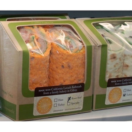 Atorias Small Roasted Red Pepper Lavash Wrap Pinwheel Flatbread, 2 Ounce -- 96 per case