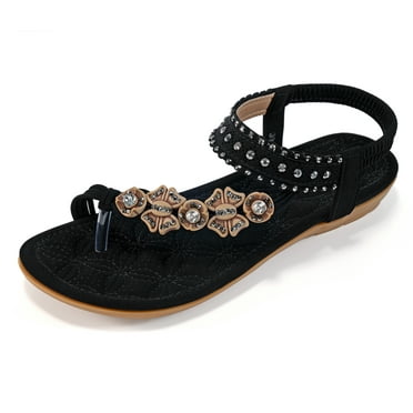 Women sandals comfortable flip flops with arch support summer leisure ...