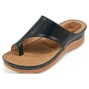 Atoshopce Wedges Sandals for Women with Arch Support Summer Women Flip Flops Comfortable Orthopedic Sandals