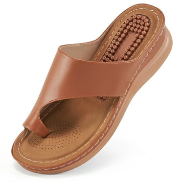 Atoshopce Womens Platform Sandals Comfortable Orthopedic Wedge Shoes Dressy Summer Walking Wedges