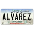 thumbnail image 1 of Atoyac de Alvarez Guerrero Mexico Novelty Car License Plate, 1 of 2