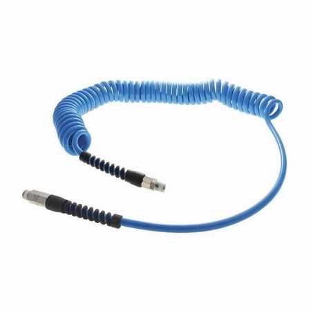 Atp Coiled Air Hose,1/4" ID x 16 ft. TT-14-20-LB-RS-QC