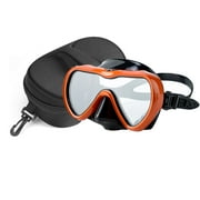 Atphfety Anti-Fog Adult Orange Diving Kit with Portable Case