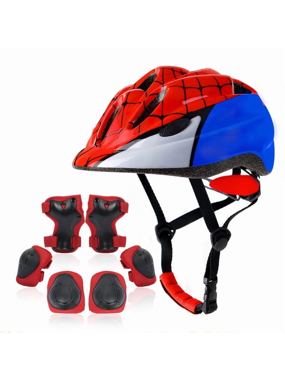 Toddler Kids Bike Helmet Set with LED Light
