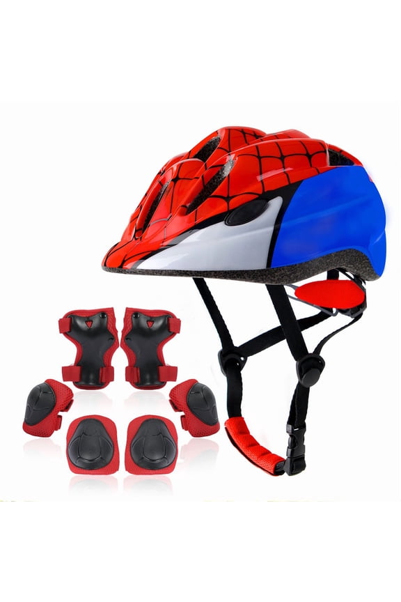 Toddler Kids Bike Helmet Set with LED Light