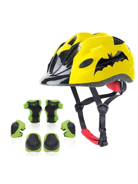 Toddler Kids Bike Helmet Set with LED Light