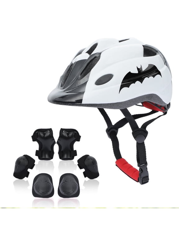Toddler Kids Bike Helmet Set with LED Light