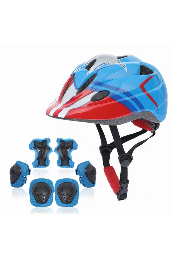 Toddler Kids Bike Helmet Set with LED Light