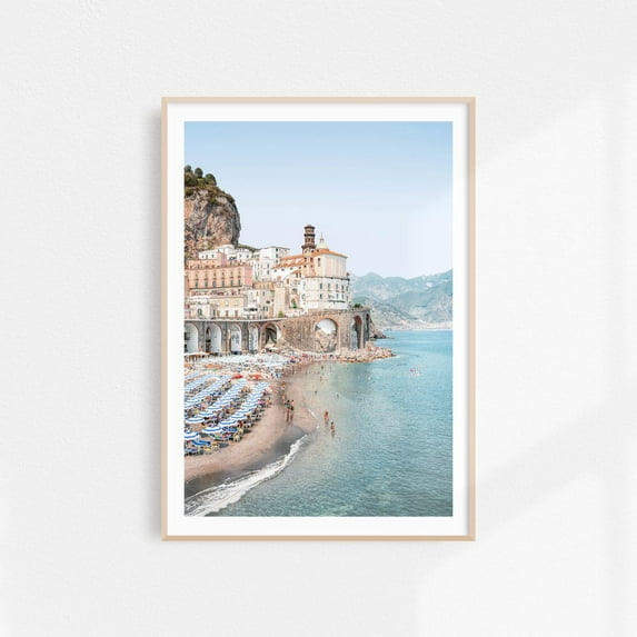 Atrani Print Amalfi Printable Art, Italy Coastal Wall Art Amalfi Coast Photography, Blue Amalfi Poster Italian Wall Art Mediterranean Print Wall Art, Modern Wall Decor, 12x18 UNFRAMED