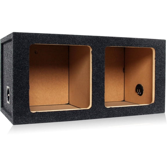 Atrend 12KD - 12" Dual Sealed Square Subwoofer Enclosure for Kicker L5 and L7 Subwoofers