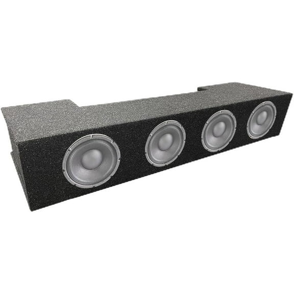 Atrend A219-8CPQS Empty Quad 8 Sealed Subwoofer Enclosure fits 2019-Up Ram Crew Cab