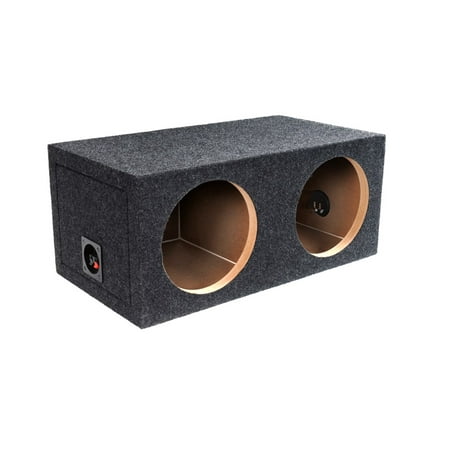Atrend E10D - 10" Dual Sealed Subwoofer Enclosure, 1" Faceplate