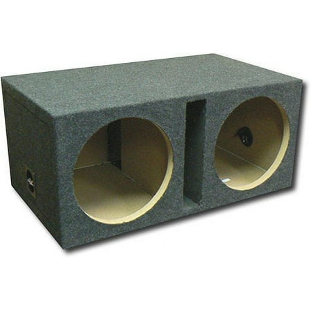 Atrend - 10" Dual Ported Shared Chamber Subwoofer Enclosure - Charcoal
