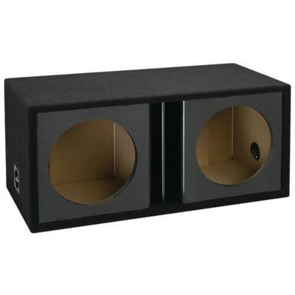 Atrend VC215DV 15 in. Double Vented Subwoofer Enclosure, Black