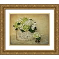 thumbnail image 1 of Atria, Cristin 24x20 Gold Ornate Wood Framed with Double Matting Museum Art Print Titled - London Hydrangea, 1 of 4