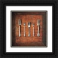 thumbnail image 1 of Atria, Cristin 26x26 Black Ornate Wood Framed with Double Matting Museum Art Print Titled - Meal Time I, 1 of 4