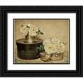 thumbnail image 1 of Atria, Cristin 32x26 Black Ornate Wood Framed with Double Matting Museum Art Print Titled - Park Avenue Roses, 1 of 4