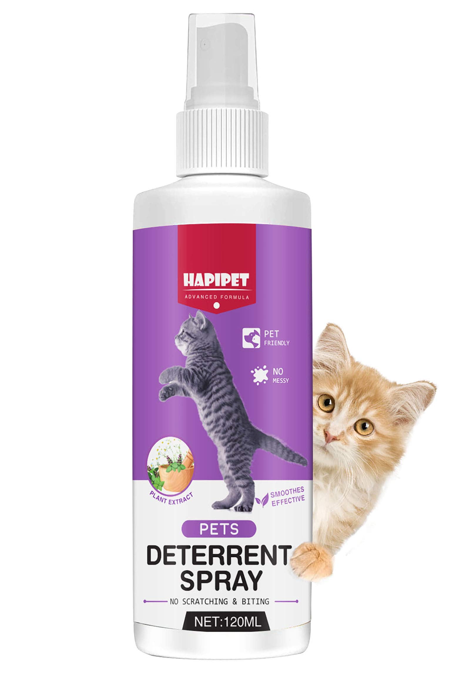 Atrilly Cat Deterrent Spray, Cat Repellent Indoor Spray for Furniture