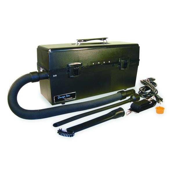 Omega Supreme Black HEPA Bagless Electronic Vacuum with Accessories