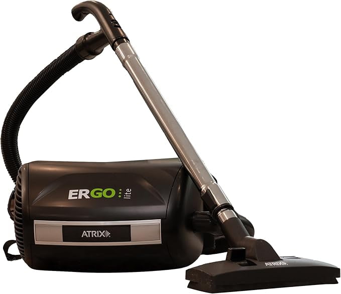 Black Ergonomic Backpack Vacuum Cleaner with HEPA Filter