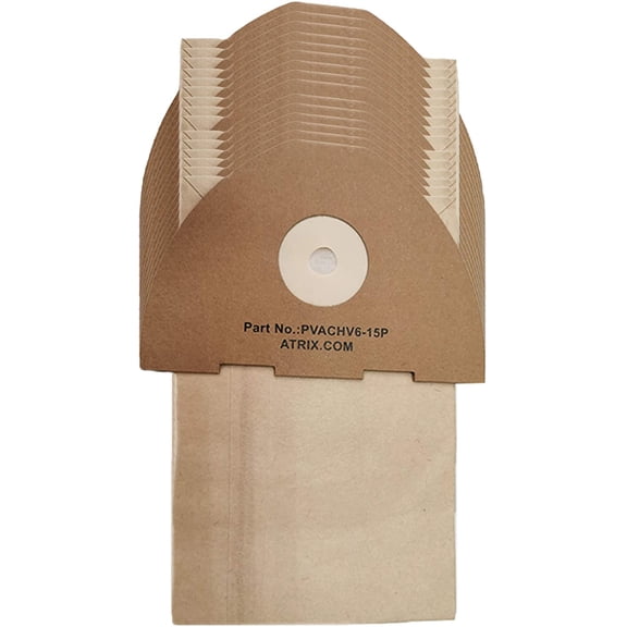Atrix PVACHV6-15P Vacuum Filter, Brown, 15 Count