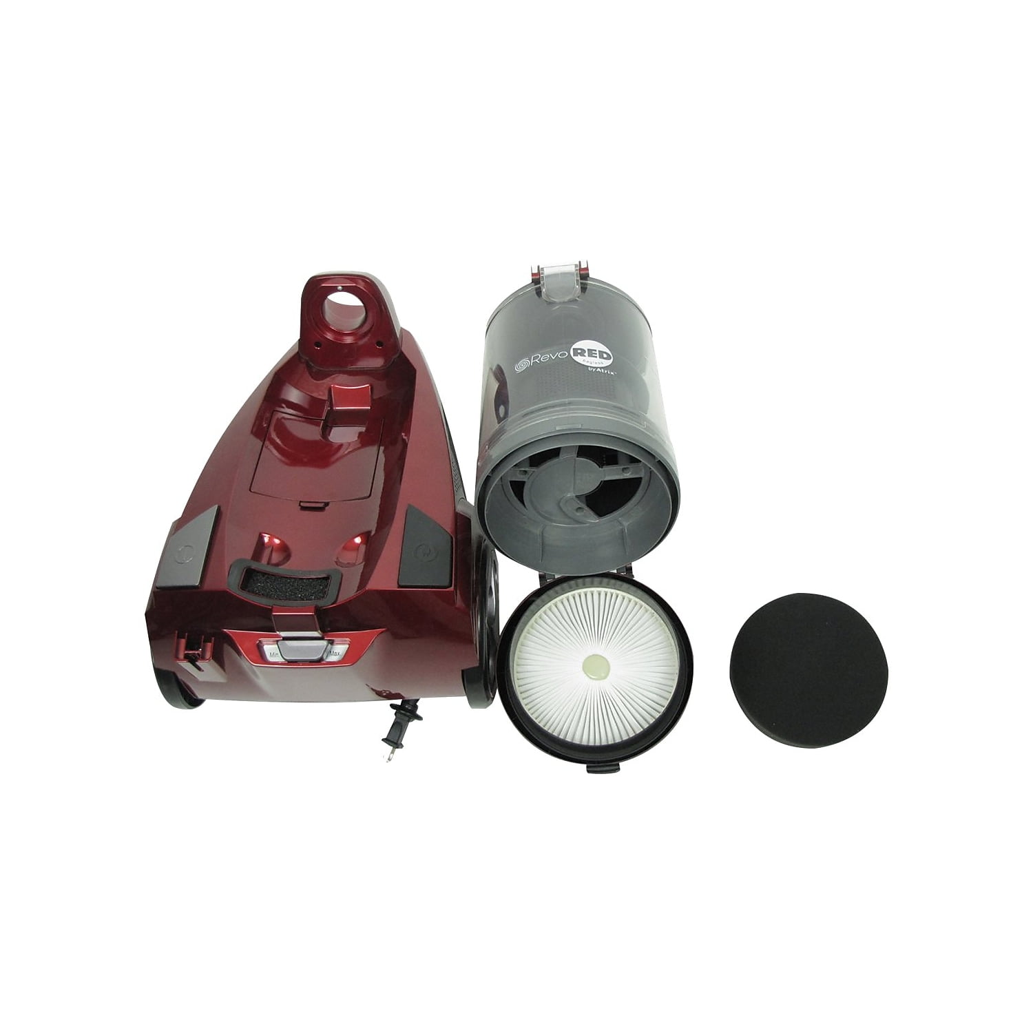 Atrix Revo Red Bagless HEPA Canister Vacuum Cleaner