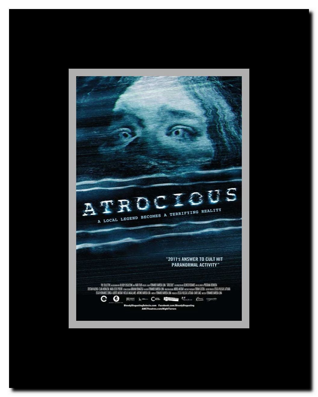 Atrocious Framed Movie Poster