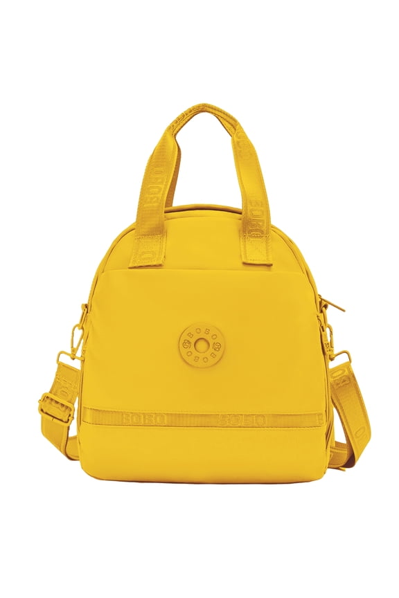 Tote Bag for Women - Large Capacity Nylon Work Commuter Bag with Multiple Compartments & Hidden Secure Zipper, Durable Waterproof Tote for Office, Shopping, Short Trips - Yellow