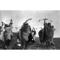 thumbnail image 1 of Atsina Ritual C1908. Natsina Native Americans Shooting Arrows Toward The Sky During A Ritual Dance. Photograph By, 1 of 3