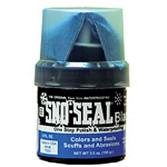Atsko Sno-Seal Original Beeswax Waterproofing Wax with Applicator, Black, 3.5 oz.