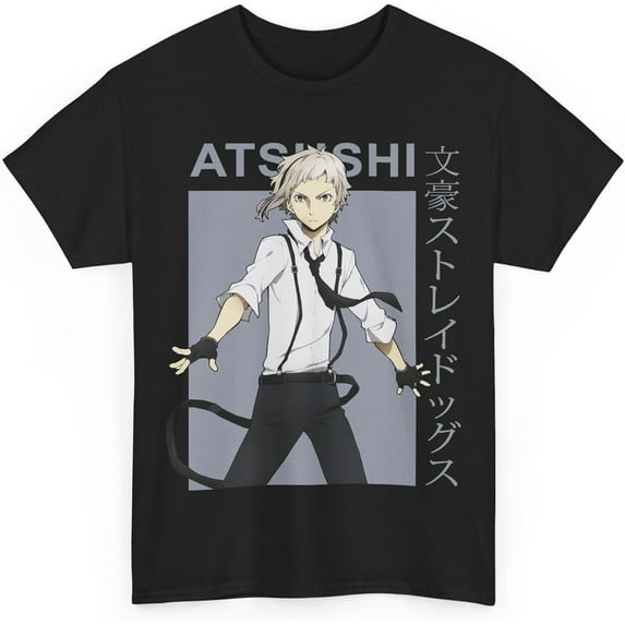 Atsushi Nakajima Anime T-Shirt Osamu Dazai Short Sleeve Stray Dogs Family Aesthetic Unisex T-Shirt Tee