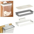 thumbnail image 1 of Attach A Hanging Bag Holder Cupboard Door Back Rack Storage Waste Bin Kitchen Cabinet Garbage Tools Kitchen Cabinet Door Basket Hanging Can, 1 of 2