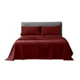 thumbnail image 1 of Attached Waterbed Sheet Set Queen Size Burgundy Solid with 18 Inch Deep Pocket, 1800 Series Brushed Microfiber Hotel Quality Sheets by The Great American Store, 1 of 1