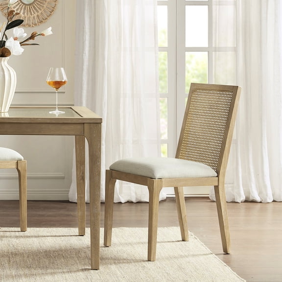 Attached cushion & solid wood frame / Cozy seating for dining occasions