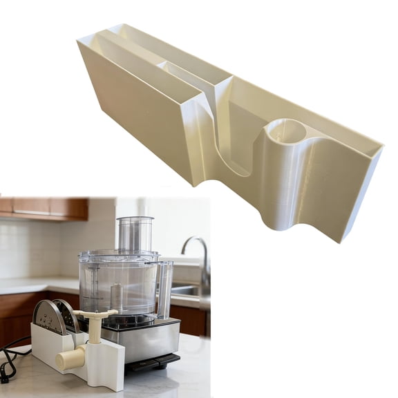 Attachment Organizer for Cuisinart Food Processor 14 Cup, Disc Holder Storage for Slicing Shredding Blades, Kitchen Counter Organizer for Home Use