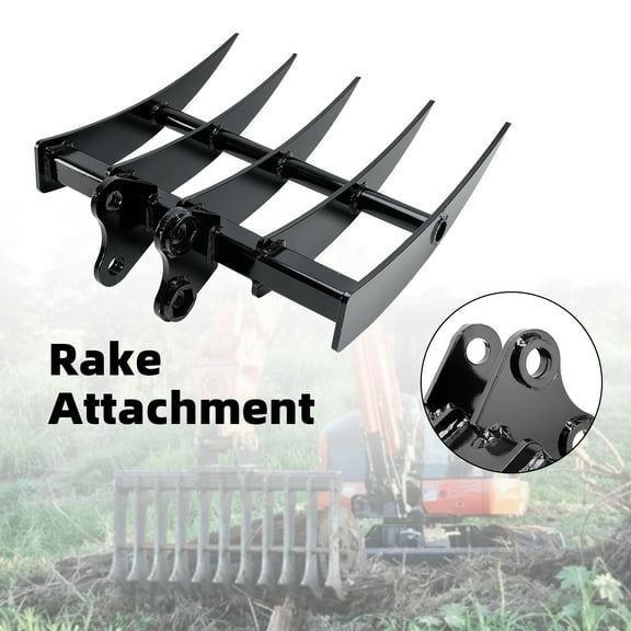 Attachment Rake Attachments Tools For Mini Excavators Excavator Small Digger