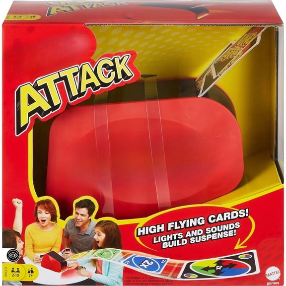 Attack Card Game with Card Launcher, Exciting Family Night Fun