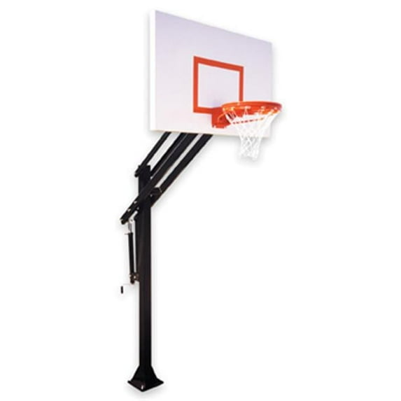 Attack Extreme Steel In Ground Adjustable Basketball System, Gold