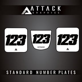 Attack Graphics 3 Plate ATV Background Kit for Honda TRX 250EX 2001