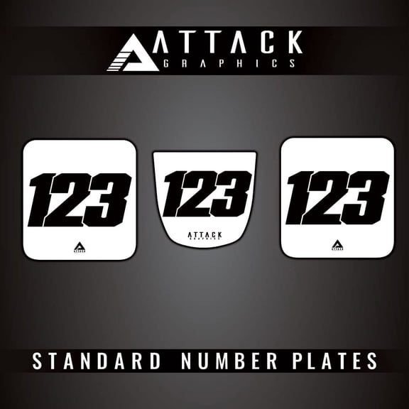 Attack Graphics 3 Plate ATV Background Kit