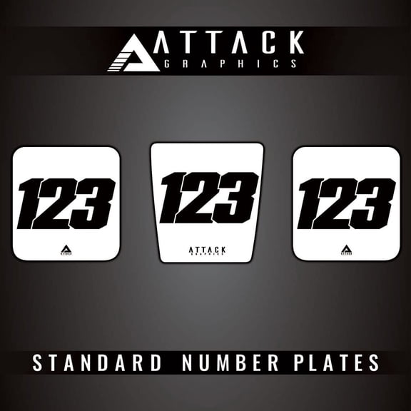 Attack Graphics 3 Plate ATV Background Kit