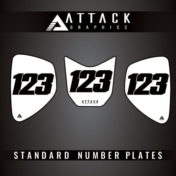 Attack Graphics 3 Plate ATV Background Kit