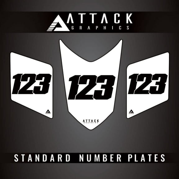 Attack Graphics 3 Plate ATV Background Kit