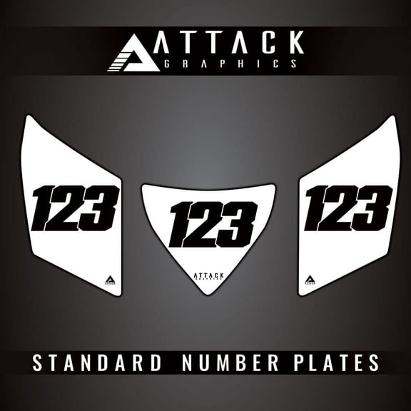 Attack Graphics 3 Plate ATV Background Kit